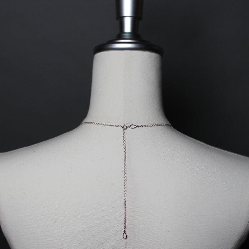 15mm 白蝶パール チェーンネックレス