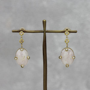 ピンクサファイア × ダイヤモンド　ピアス