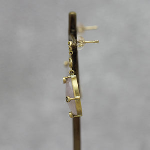 ピンクサファイア × ダイヤモンド　ピアス