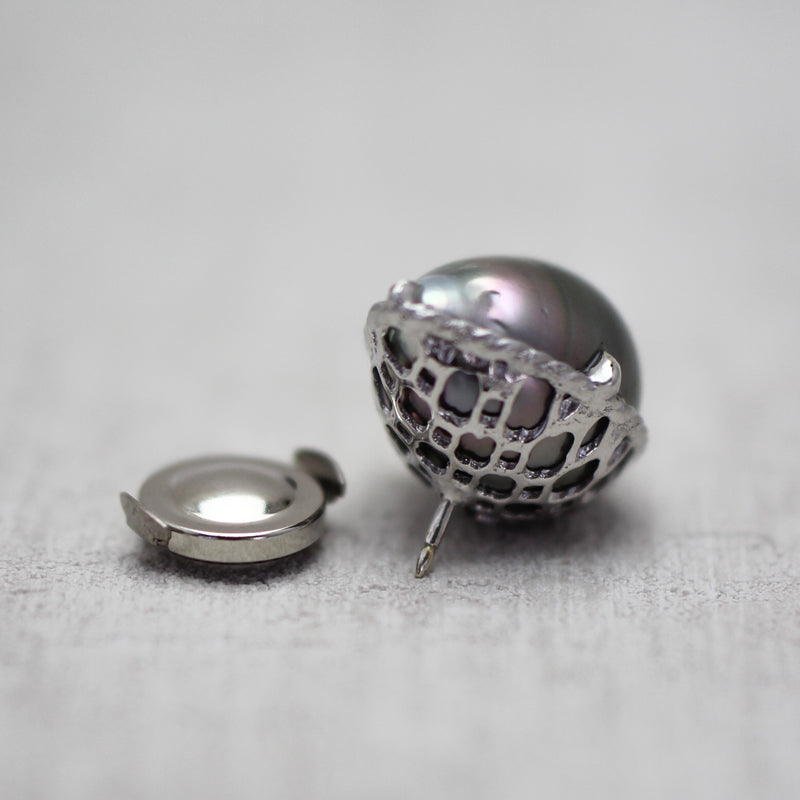 黒蝶バロックパール ブローチ