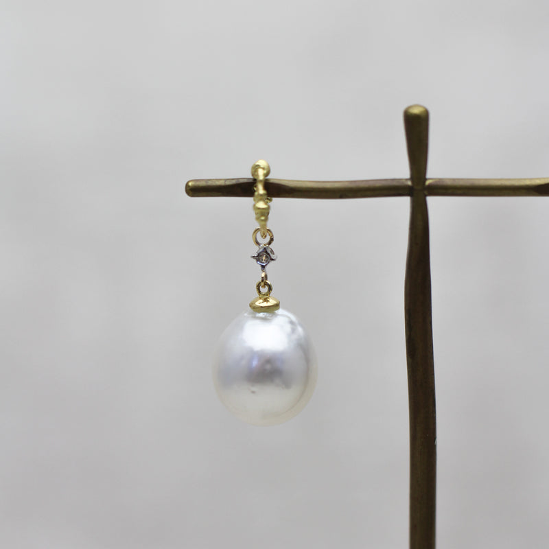 11mm 白蝶バロックパール ペンダントトップ