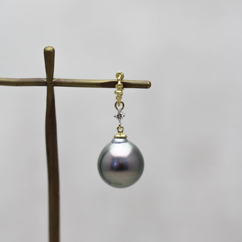 11mm 黒蝶バロックパール ペンダントトップ