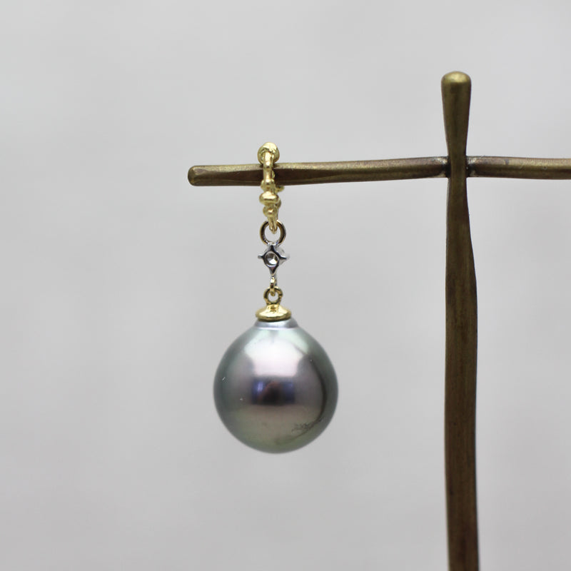 11mm 黒蝶バロックパール ペンダントトップ