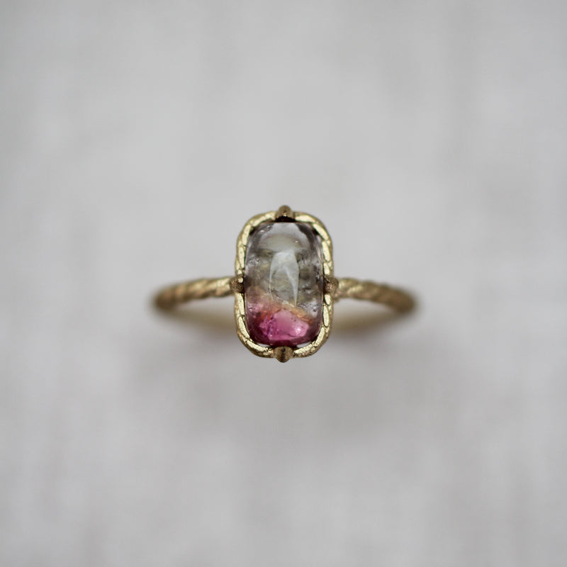 バイカラー トルマリン リング