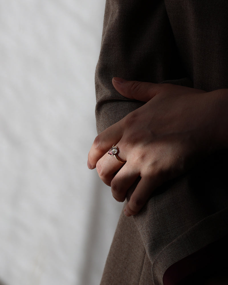 バイカラー トルマリン リング