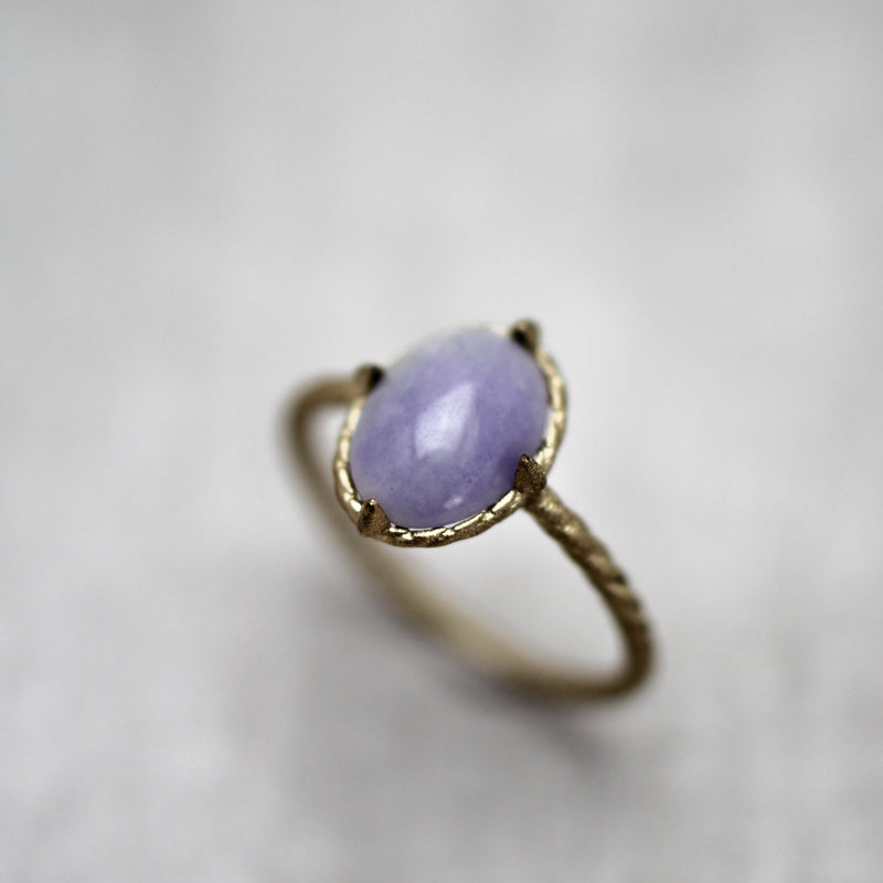 ラベンダー 翡翠 リング