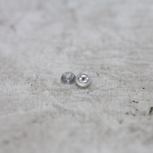 白翡翠×ダイヤモンド ピアス